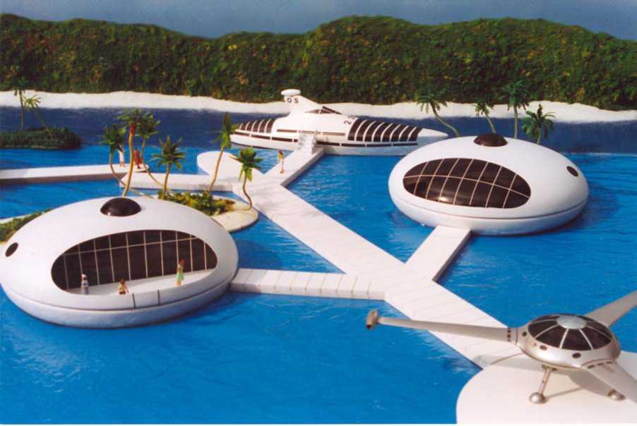 Jacque Fresco - DESIGNING THE FUTURE - Floating Sea Domes